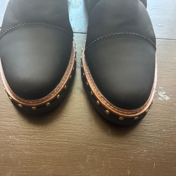 Free People Atlas Puffer Chelsea Boot in Black Bike Moto Size 38 US Size 7.5 - Picture 7 of 16